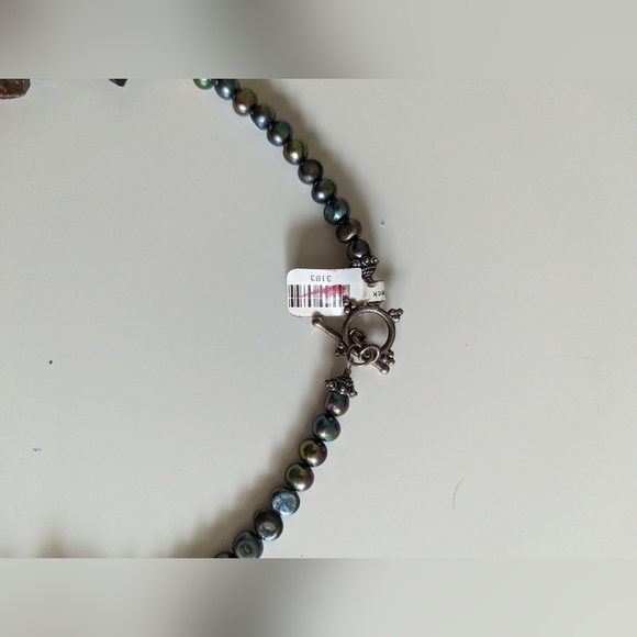 $92 Beautiful Sterling, Pearl & Kyanite Smokey Quartz- 92 Grams - Picture 9 of 16